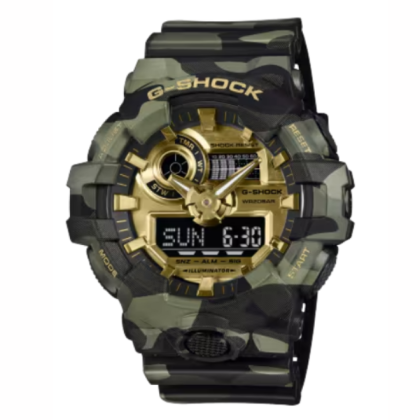 CASIO G-SHOCK GA-700CMG-3A RESIN BADN ANALOG-DIGITAL MEN WATCH